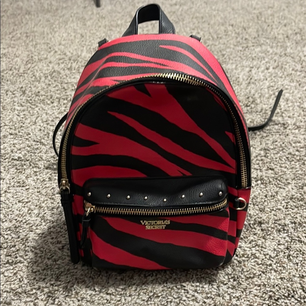 Victoria's Secret Red and Black Backpack